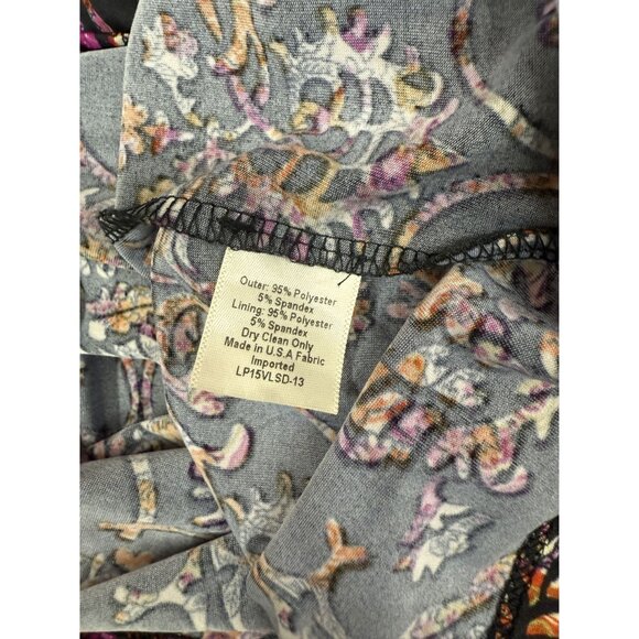 Free People Printed Knit Long Sleeve Dress Medium - Picture 10 of 11